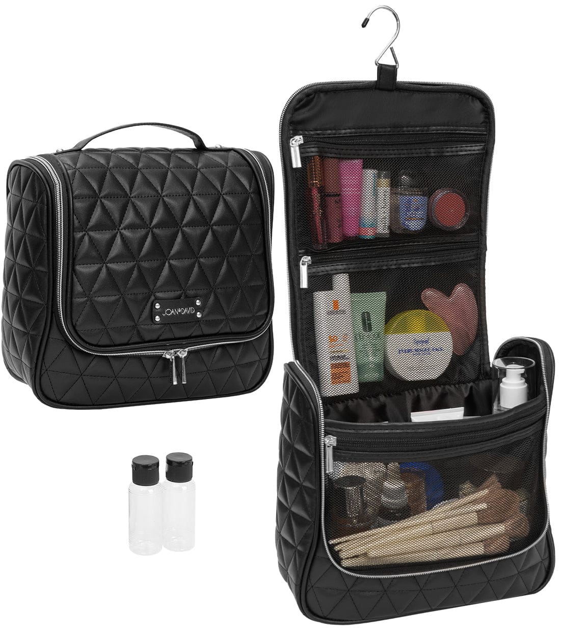 Joan & David The Triangle Quilted Hanging Makeup Toiletry Bag - Thumbnail 2