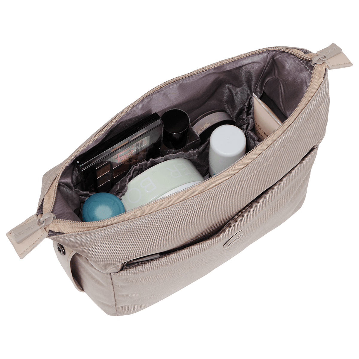 Joan & David 1680 Denier Nylon Cosmetic Case With Front Zip Pocket