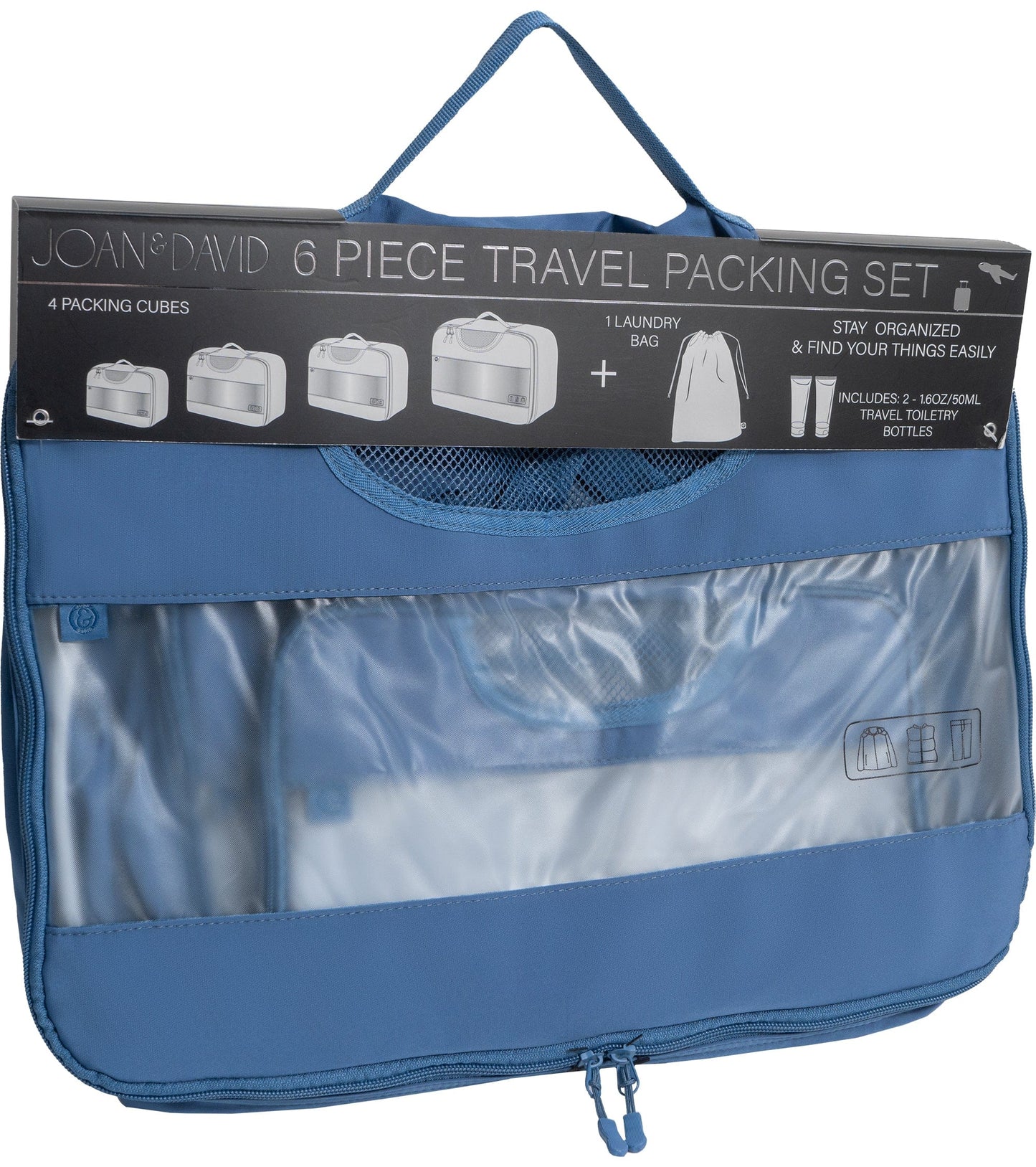 Joan & David 6 Piece Travel Packing Cube Set