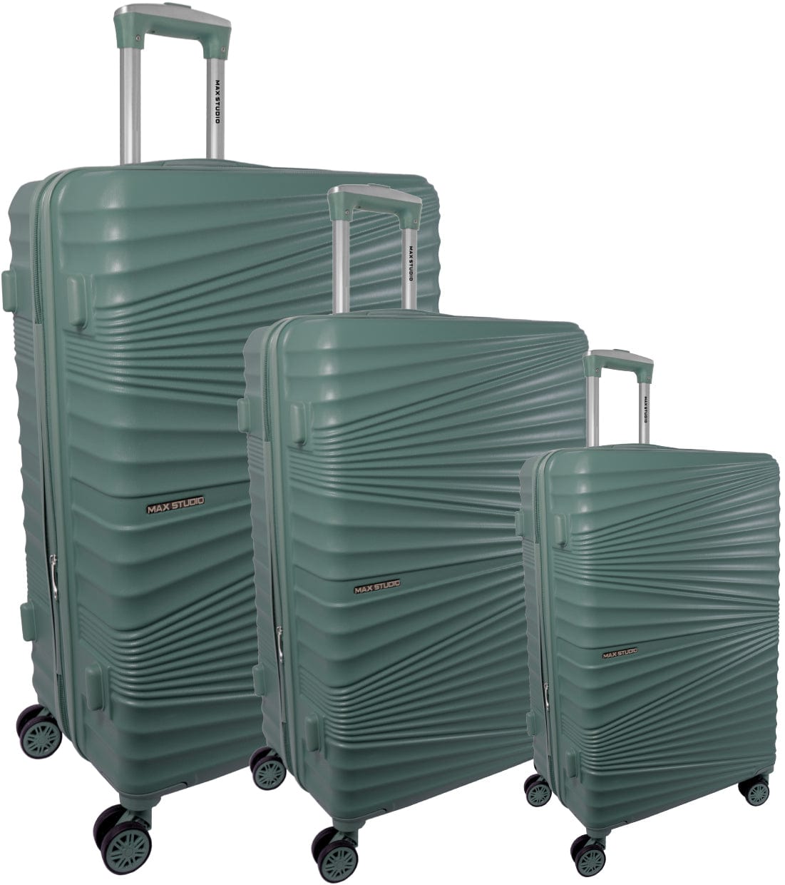 Max Studio ABS 3-Piece Luggage Set Sofia Collection