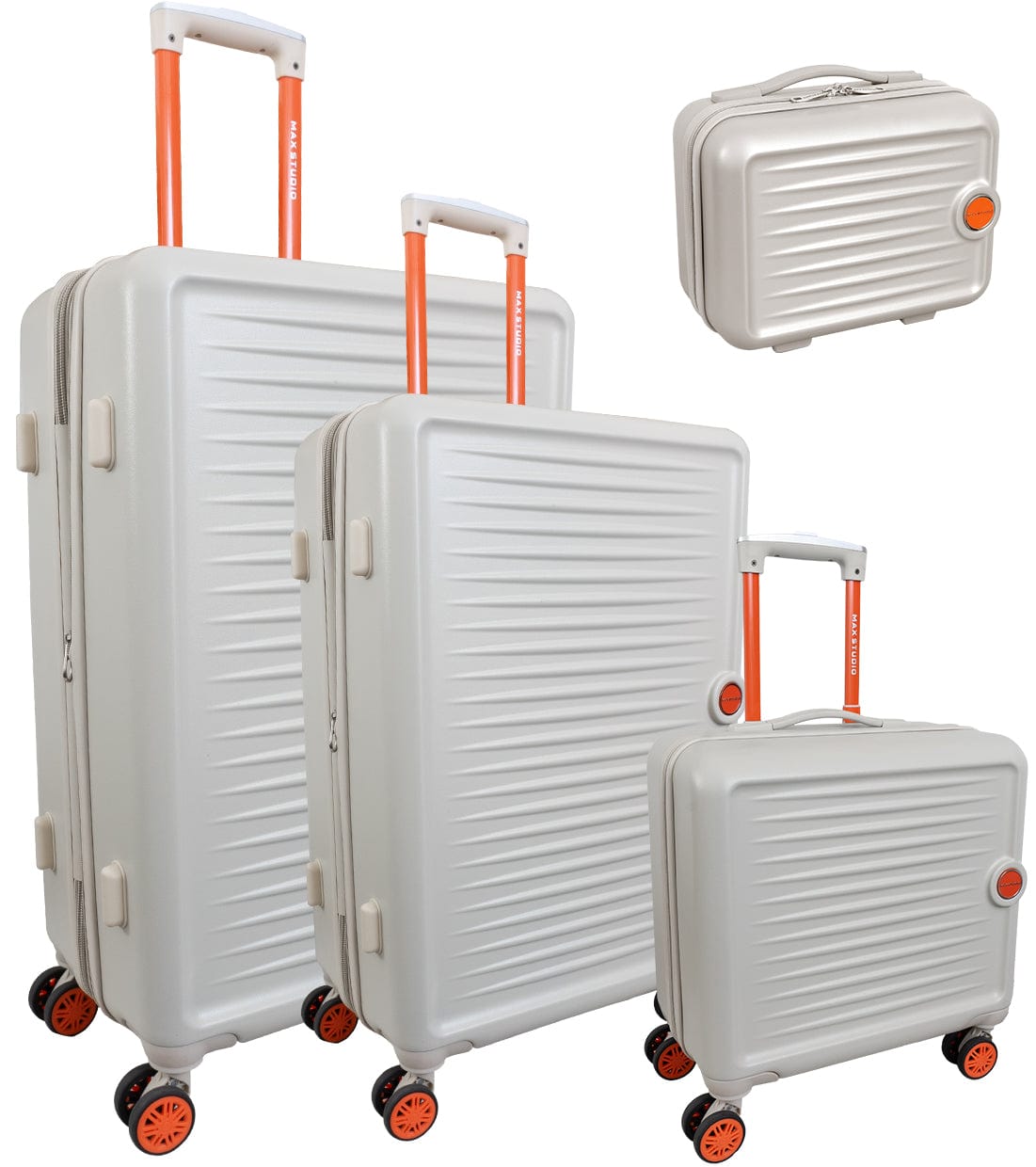 Max Studio ABS 4-Piece Luggage Set Lisbon Collection