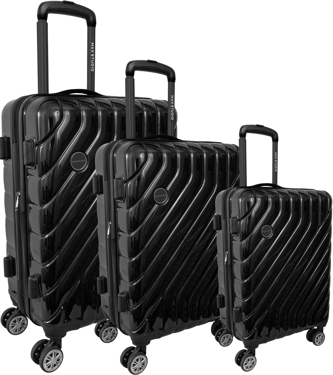 Max Studio PC 3-Piece Luggage Set Valletta Collection