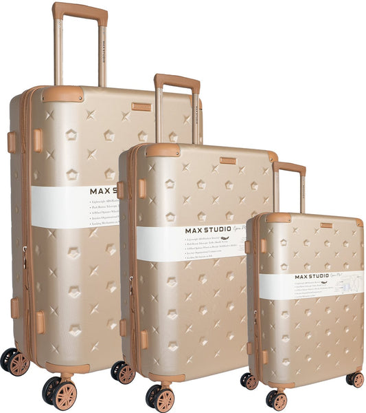 Max Studio The Bucharest ABS 3-Piece Luggage Set