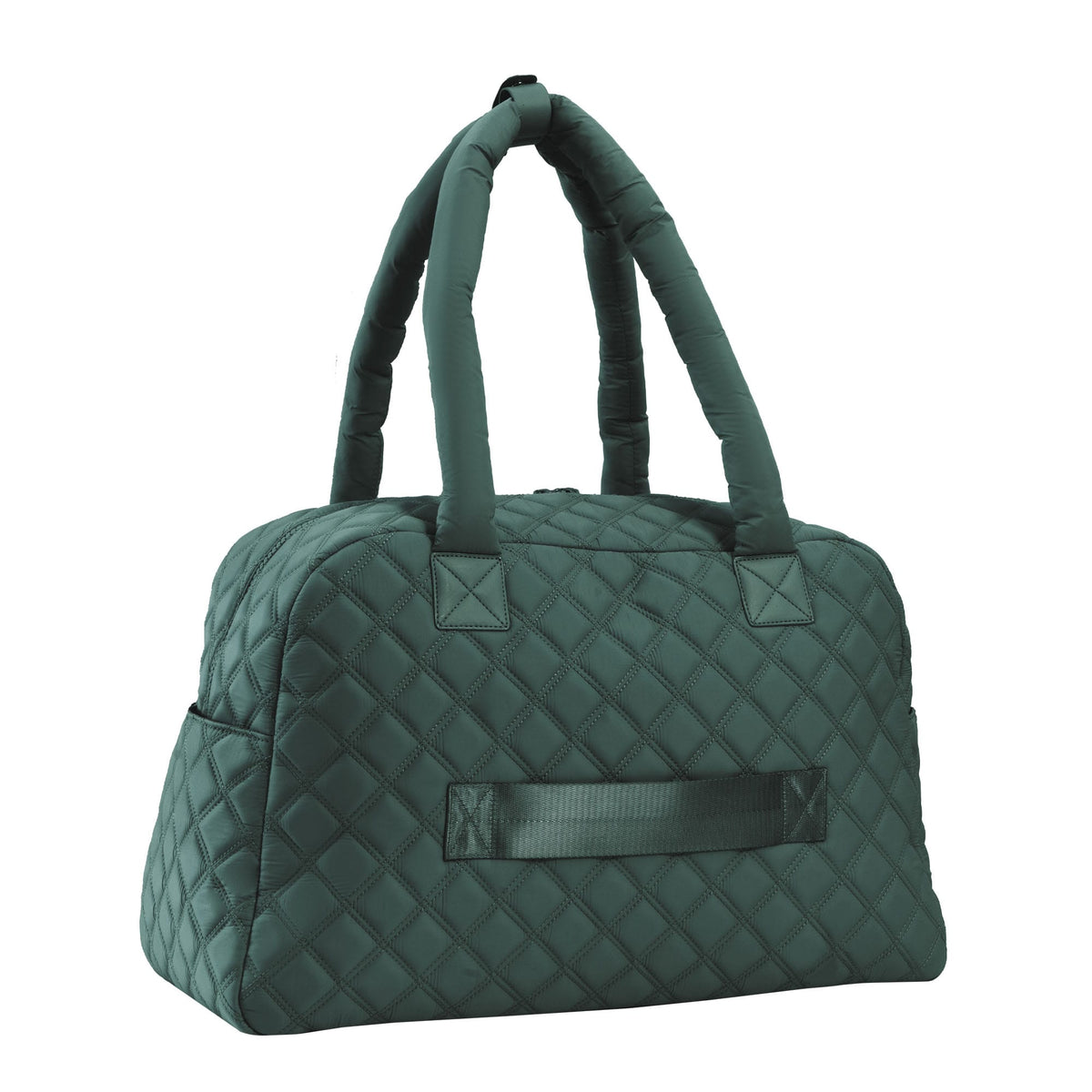 Joan & David Two Pocket Diamond Quilted 22 in. Duffel Bag