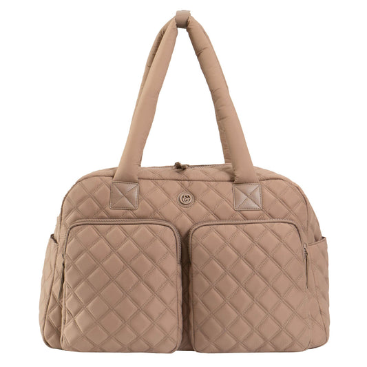 Joan & David Two Pocket Diamond Quilted 22 in. Duffel Bag