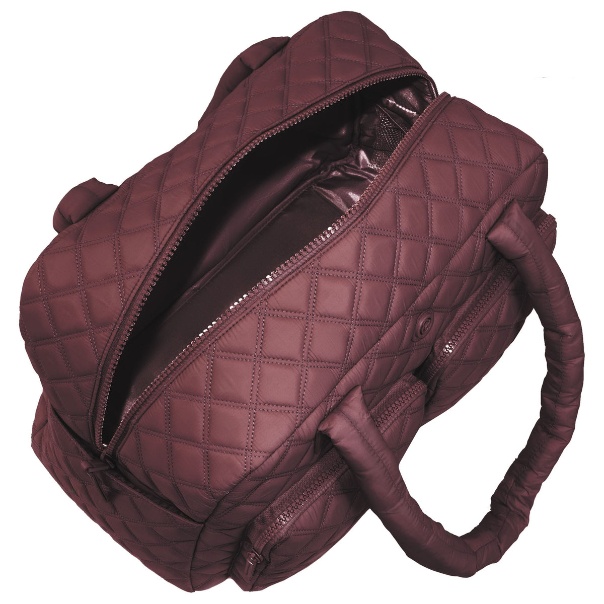Joan & David Two Pocket Diamond Quilted 22 in. Duffel Bag