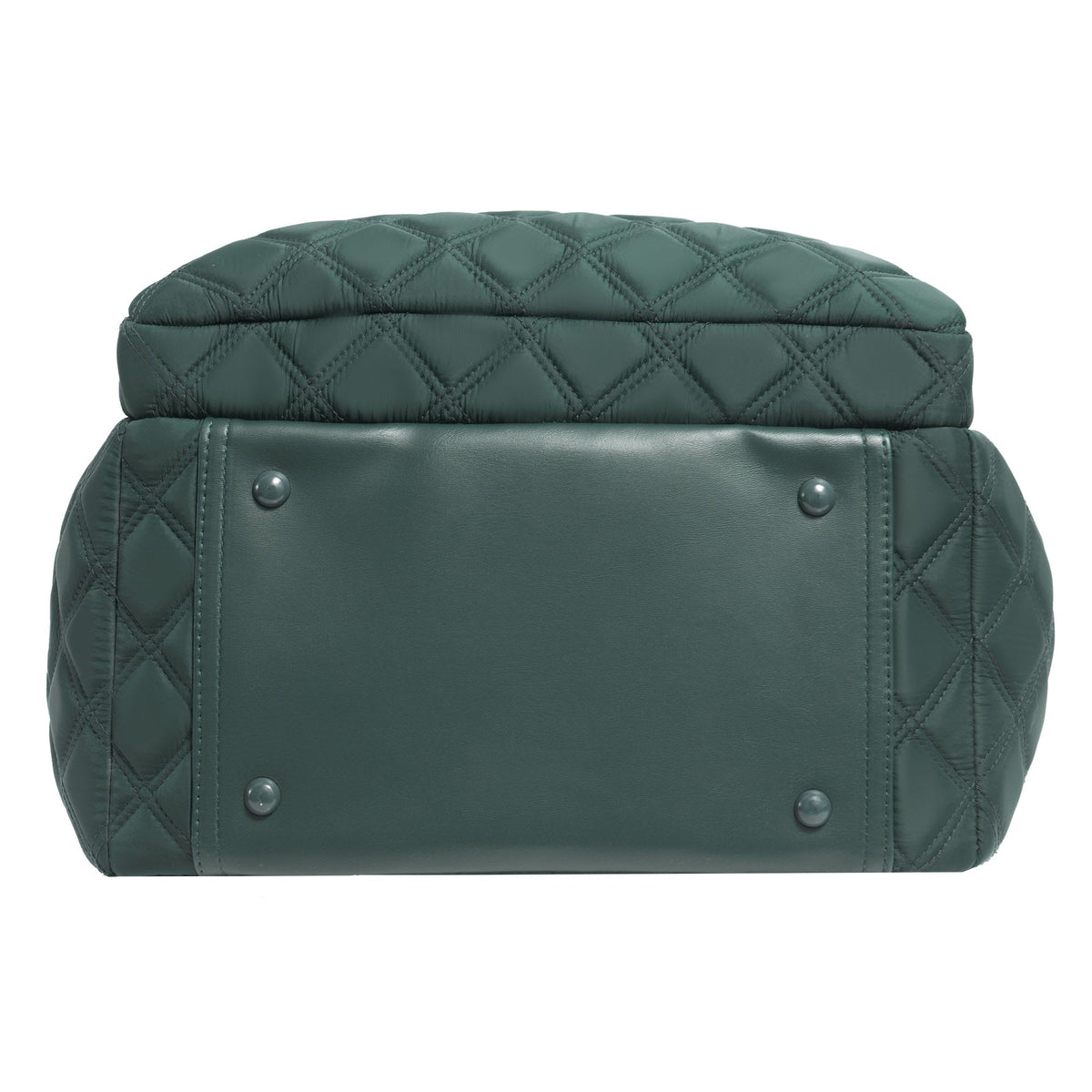 Joan & David Diamond Quilted Puffer Nylon Square Laptop Backpack