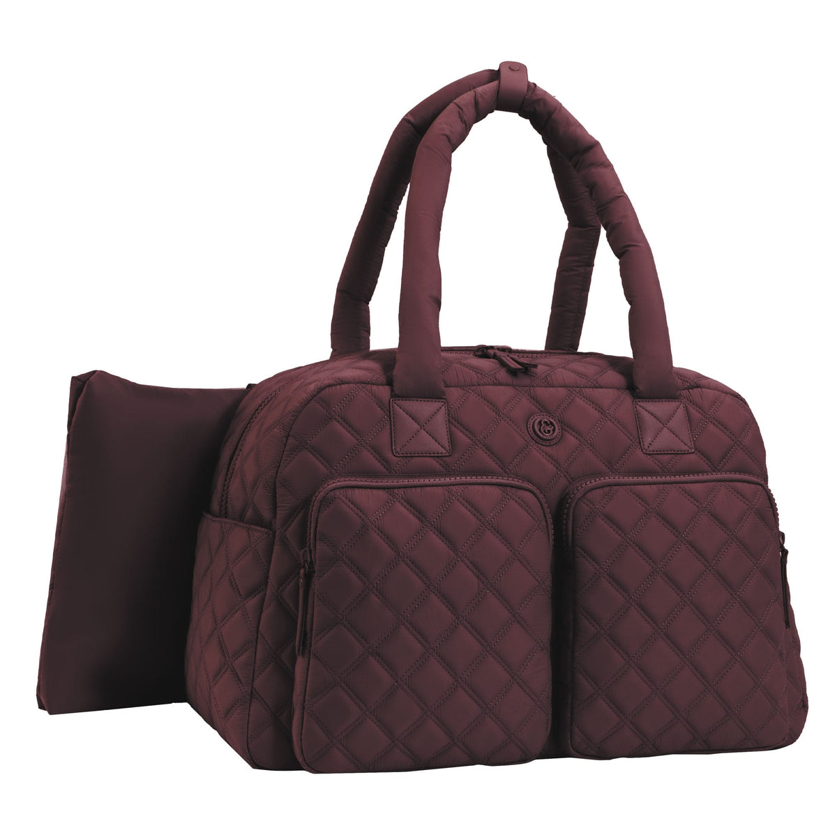 Joan & David Two Pocket Diamond Quilted 22 in. Duffel Bag