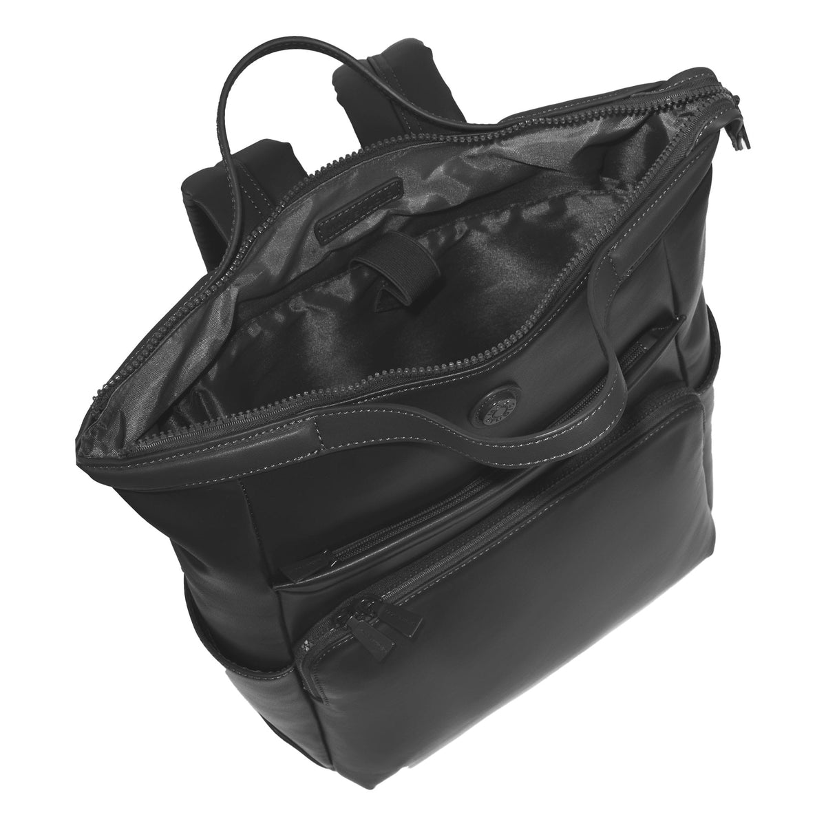 Max Studio The Rosalie 18 Inch Smooth Faux Vachetta PU Workbook Backpack