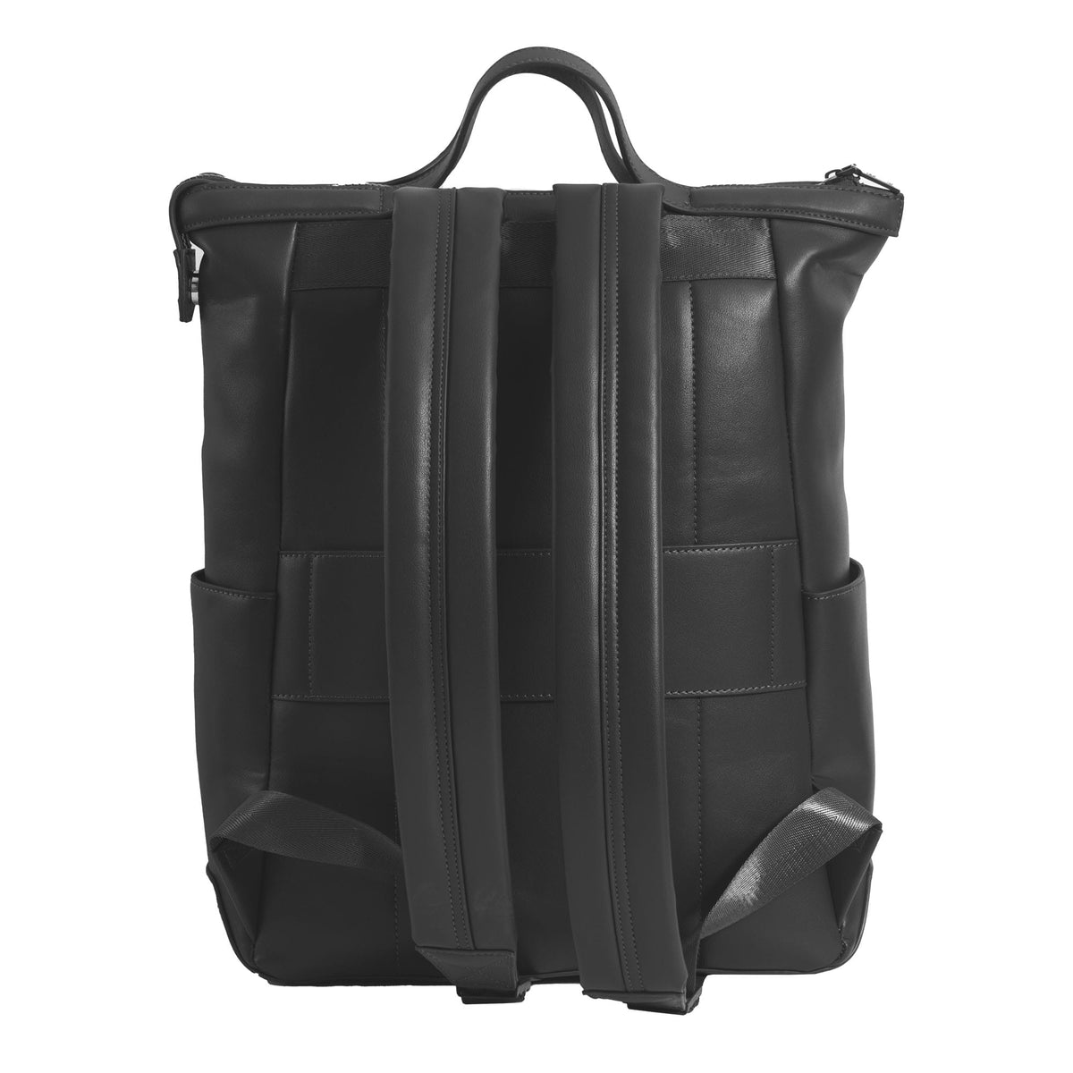 Max Studio The Rosalie 18 Inch Smooth Faux Vachetta PU Workbook Backpack