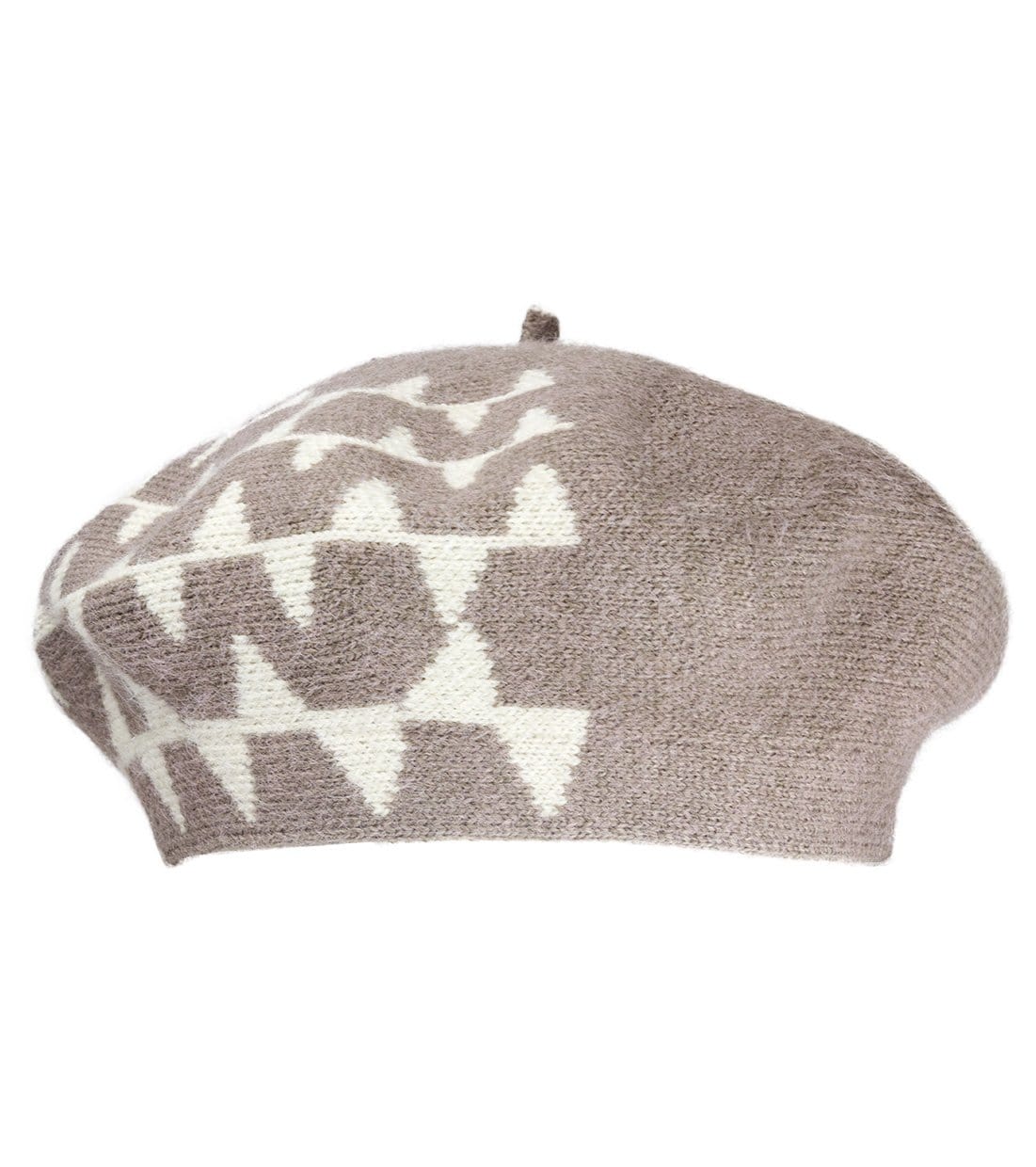 Jones New York Geo Chevron Knit Beret